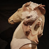 "Messengers" Utah Alabaster Sculpture by Alvin Marshall of Rowe Gallery