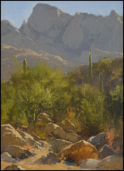 'Ram's Canyon' Oil Painting by Gabor Svagrik of Rowe Gallery