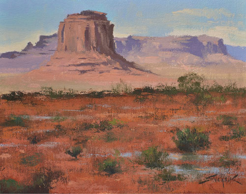 'Slivers of Gold' Oil Painting by Gabor Svagrik of Rowe Gallery