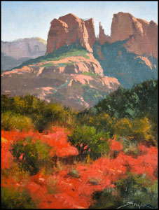 'Before the Snow' Oil Painting by Gabor Svagrik of Rowe Gallery