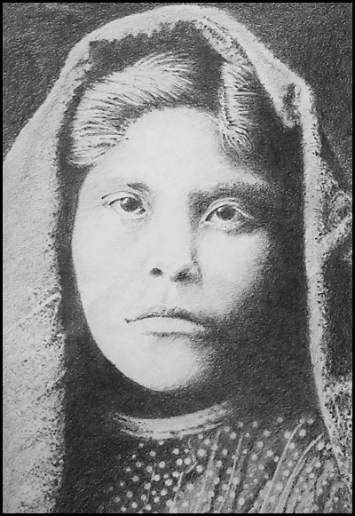 "Apache Girl" Graphite Drawing by Jack Morley of Rowe Gallery