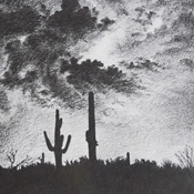 "Hot Doggie" Graphite Drawing by Jack Morley of Rowe Gallery