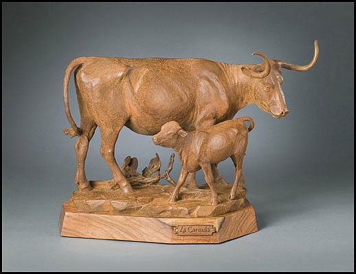 'La Cornuda' Bronze Sculpture by Jason Scull of Rowe Gallery