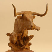 'Cactus Cafe' Bronze Sculpture by Jason Scull of Rowe Gallery