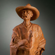 'Dos Gallos' Bronze Sculpture by Jason Scull of Rowe Gallery