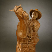 'Hackamore Colt' Bronze Sculpture by Jason Scull of Rowe Gallery