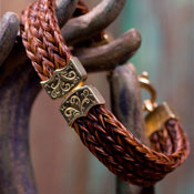 Horse Hair & Sterling Silver Bracelet by Jennifer Inge of Rowe Gallery