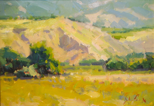'Poon-Early Sunday Morning' Oil Painting by John Poon of Rowe Gallery