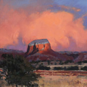 'After the Rain' by Vince Fazio Oil on Canvas Landscape and Still Life Painting at Rowe Gallery