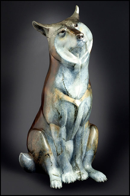 'Ace' Bronze Sculpture by Joshua Tobey of Rowe Gallery