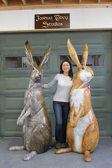 'King of Jacks' Bronze Sculpture by Joshua Tobey of Rowe Gallery