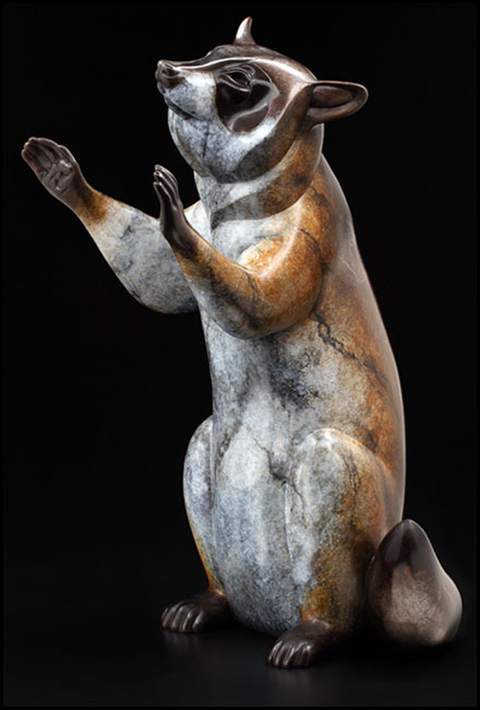 'Magic Hands' Bronze Sculpture by Joshua Tobey of Rowe Gallery