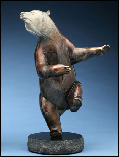 'Moonlighter' Bronze Sculpture by Joshua Tobey of Rowe Gallery