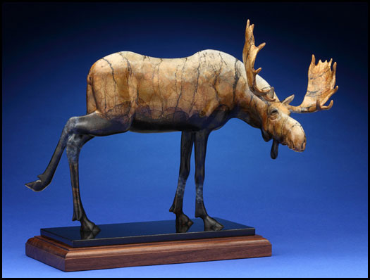 'Old Timer' Bronze Sculpture by Joshua Tobey of Rowe Gallery