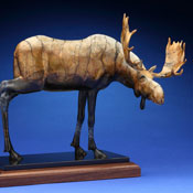 'Old Timer' Bronze Sculpture by Joshua Tobey of Rowe Gallery