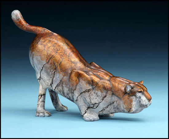 'Snowshoe to You' Bronze Sculpture by Joshua Tobey of Rowe Gallery