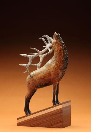 'Solo' Bronze Sculpture by Joshua Tobey of Rowe Gallery