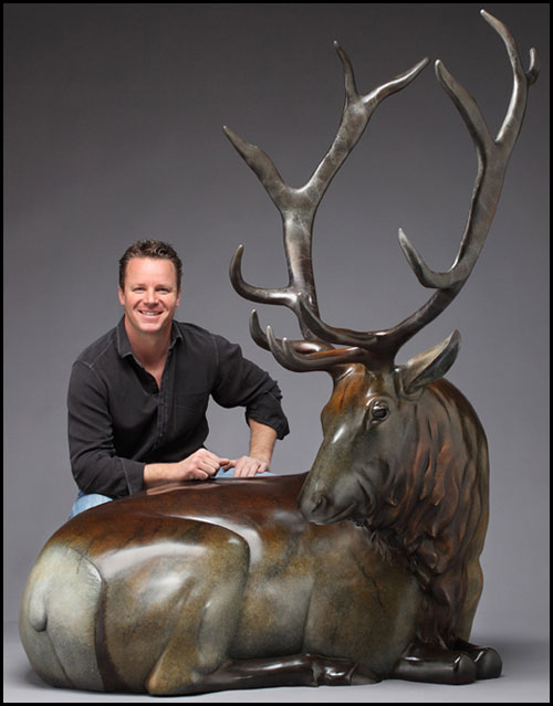 'Stone Mountain' Bronze Sculpture by Joshua Tobey of Rowe Gallery