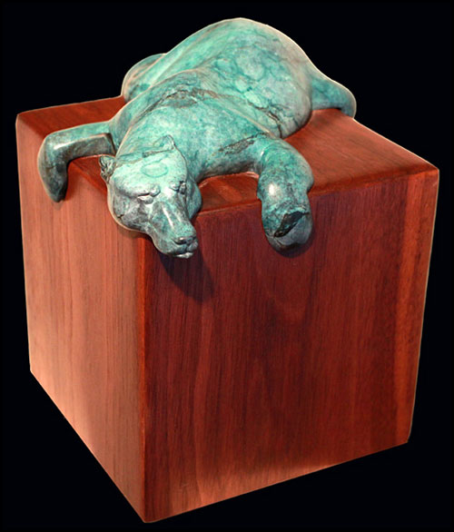 'Stumped' Bronze Sculpture by Joshua Tobey of Rowe Gallery