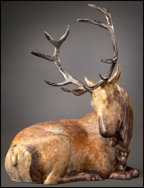'Summit' Bronze Sculpture by Joshua Tobey of Rowe Gallery