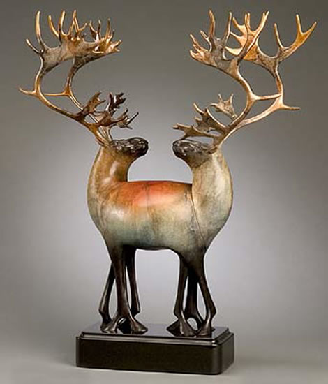 'Union' Bronze Sculpture by Joshua Tobey of Rowe Gallery