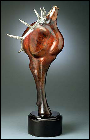 'Voice on the Wind' Bronze Sculpture by Joshua Tobey of Rowe Gallery