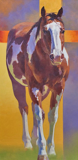 Paint Abstract in Bay by Julie Chapman, Painter and Scratchboard Artist