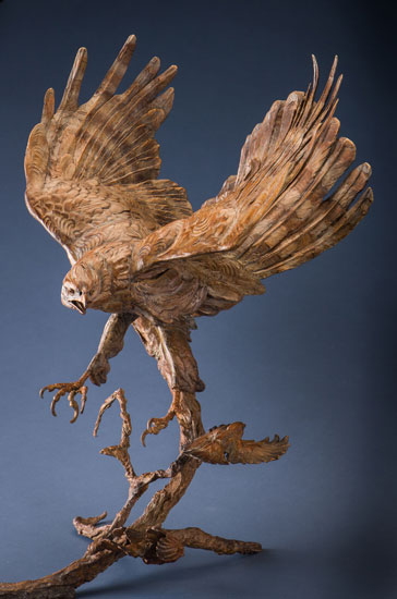 'A Close Call' Bronze Sculpture by Ken Rowe of Rowe Gallery