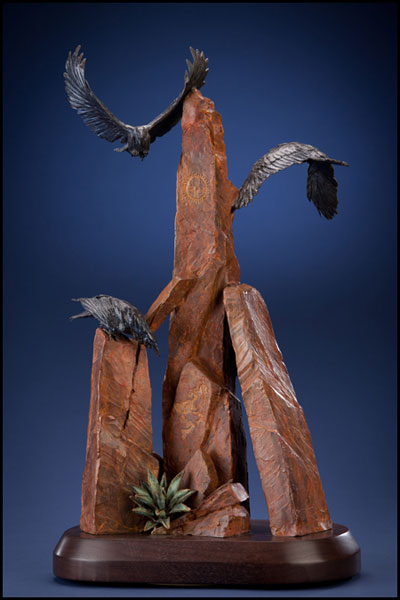 'Above' Bronze Sculpture by Ken Rowe of Rowe Gallery