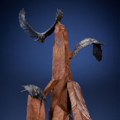 'Above' Bronze Sculpture by Ken Rowe of Rowe Gallery