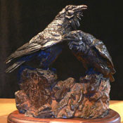 'Art Talk' Bronze Sculpture by Ken Rowe of Rowe Gallery