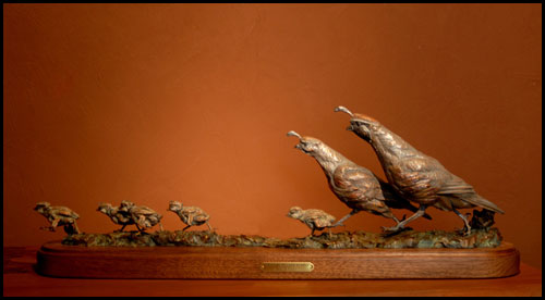 'Cheep Transportation' Bronze Sculpture by Ken Rowe of Rowe Gallery