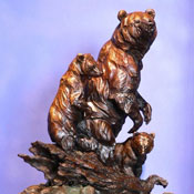 'Current Events' Bronze Sculpture by Ken Rowe of Rowe Gallery
