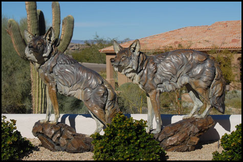 Image Coming Soon of 'Desert Silhouettes' Bronze Sculpture by Ken Rowe of Rowe Gallery 