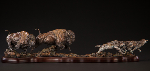 'Expect the Unexpected' Bronze Sculpture by Ken Rowe of Rowe Gallery