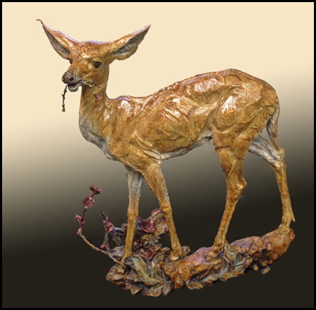 'Flora & Fauna' Bronze Sculpture by Ken Rowe of Rowe Gallery