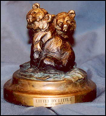 'Little by Little' Bronze Sculpture by Ken Rowe of Rowe Gallery
