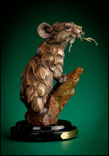 'Pika's Peak' Bronze Sculpture by Ken Rowe of Rowe Gallery