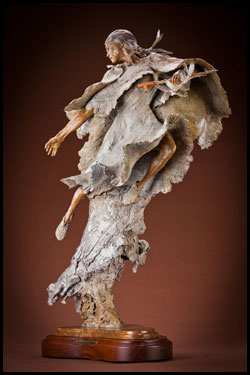 'White Buffalo Calf Woman' Bronze Sculpture by Ken Rowe of Rowe Gallery