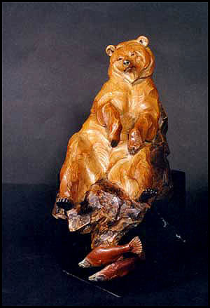 'Banking On It' Bronze Sculpture by Ken Rowe of Rowe Gallery