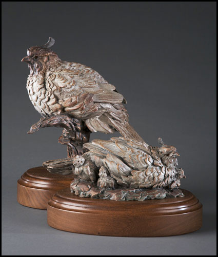 'Cozy Covey' Bronze Sculpture by Ken Rowe of Rowe Gallery