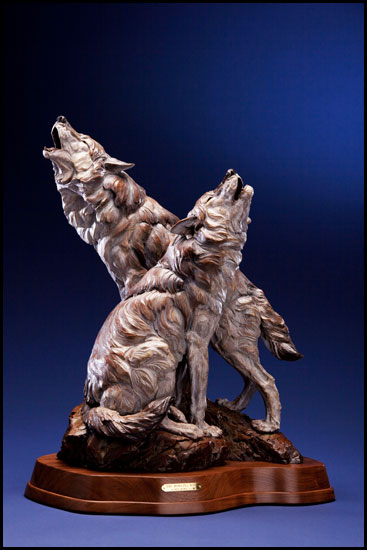 'Howling Wind' Bronze Sculpture by Ken Rowe of Rowe Gallery