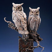 'Rise of the Hunter's Moon' Bronze Sculpture by Ken Rowe of Rowe Gallery