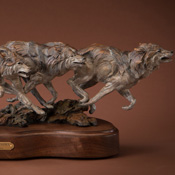 'Timberline Bull' Bronze Sculpture by Ken Rowe of Rowe Gallery