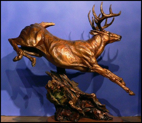 'Leaps and Bounds' Bronze Sculpture by Ken Rowe of Rowe Gallery