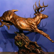 'Leaps and Bounds' Bronze Sculpture by Ken Rowe of Rowe Gallery