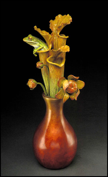 "Bayou Bouquet" Bronze Sculpture by Kim Kori of Rowe Gallery