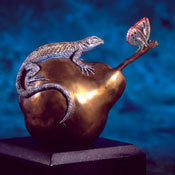 "Fruitful Moment" Bronze Sculpture by Kim Kori of Rowe Gallery