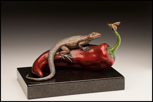 "Heat of the Moment" Bronze Sculpture by Kim Kori of Rowe Gallery