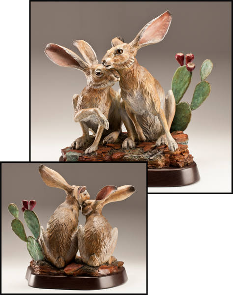"Jack Of Hearts" Bronze Sculpture by Kim Kori of Rowe Gallery